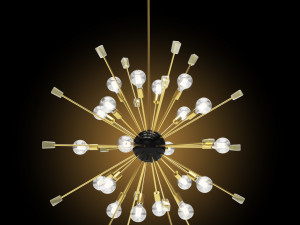 Chandelier Italian Starburst RH Modelo 3D