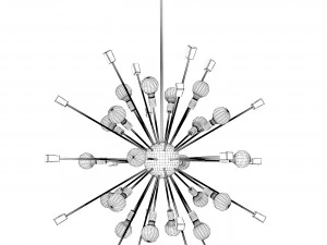 Chandelier Italian Starburst RH 3D Model
