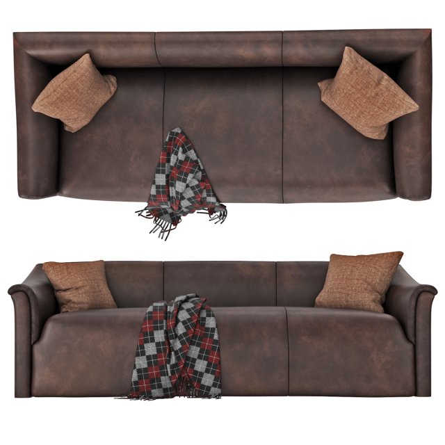 Jeffry Sofa 3D Model .c4d .max .obj .3ds .fbx .stl .blend 