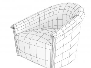 Armchair J Robert Scott Vice Versa Lounge Model 3D