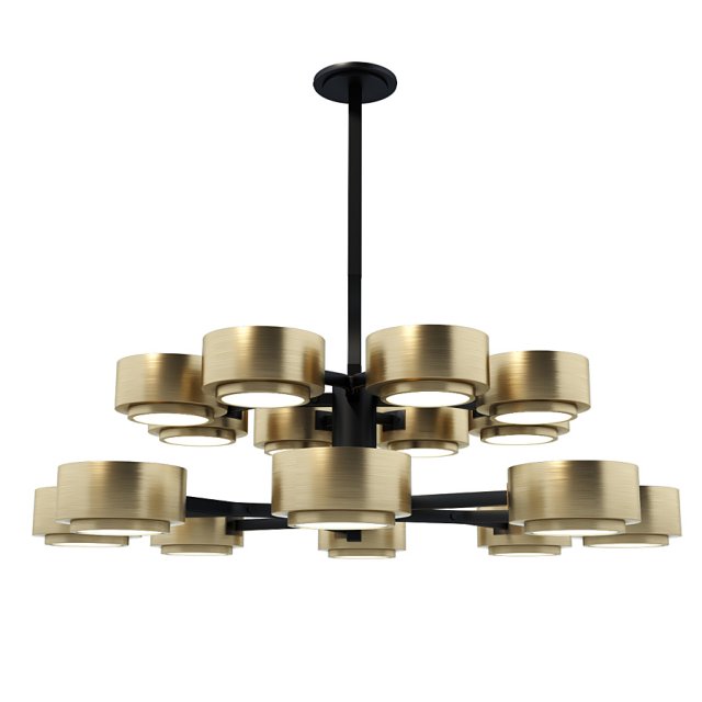 Chandelier Jalen Two Tier Chandelier Modello 3D .c4d .max .obj .3ds .fbx .stl .blend 