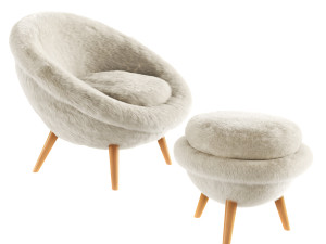 Armchair Grand Oeuf 3D Model