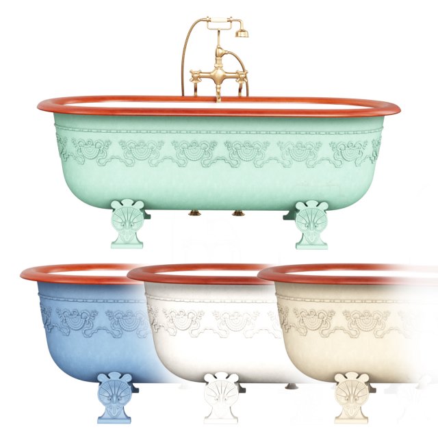 Jennings The Water Monopoly Bath 3D-Modell .c4d .max .obj .3ds .fbx .stl .blend 