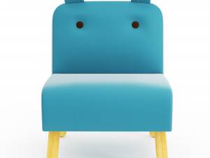 Jiggle Giggle kids chair with ears 3D Model