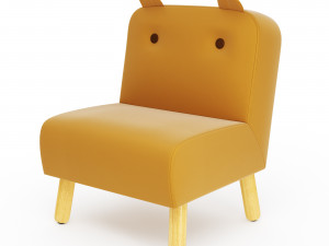 Jiggle Giggle kids chair with ears 3D Model