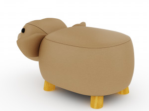 Kids Poof Puppy Rabbit Pig Jiggle Giggle 3D 모델