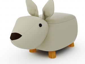 Kids Poof Puppy Rabbit Pig Jiggle Giggle 3D 모델
