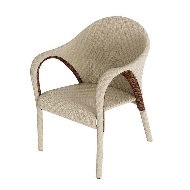 Kannoa dining chair 3D Model .c4d .max .obj .3ds .fbx .stl .blend 