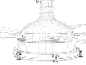 Chandelier Fan Kichler Hatteras Bay 60 Inch Hatteras Bay 3D मॉडल
