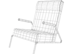 킥스탠드 의자 3D 모델