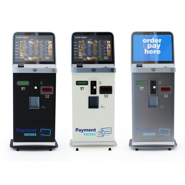 Self-service kiosk PK200 Indoor Payment - Compact 3Dモデル .c4d .max .obj .3ds .fbx .stl .blend 