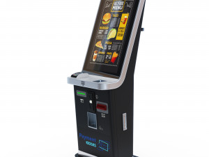 Self-service kiosk PK250 Cash Card Payment 3D Model