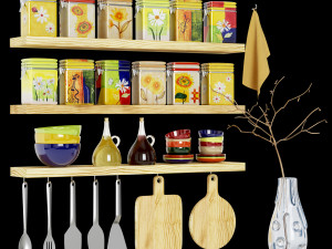 Kitchen dekor 3D Model