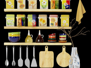 Kitchen dekor 3D Model