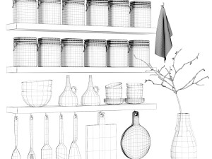 Kitchen dekor 3D Model