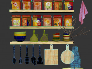 Kitchen dekor 3D Model