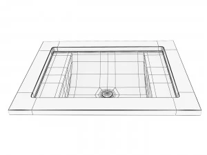 Kohler Ledges washbasin 3D Model