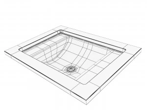 Kohler Ledges washbasin 3D Model