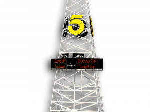 KTLA TV Tower 3D Model