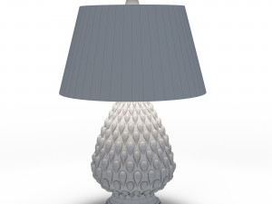 Aqua Raindrop Ceramic Table Lamp 3D Model