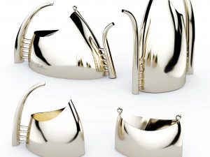 Servi&ccedil;o de ch&aacute; e caf&eacute; de Lino Sabattini Modelo 3D