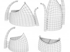 Tea coffee set by Lino Sabattini 3D Model