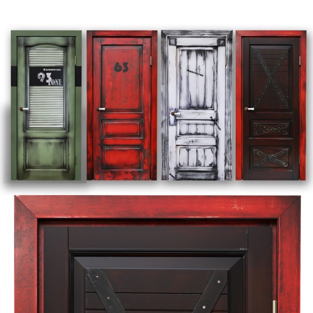 Loft style doors 3D Model .c4d .max .obj .3ds .fbx .stl .blend 