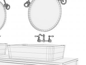 Loft style bathroom furniture Model 3D