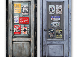 Loft style doors 3D Model