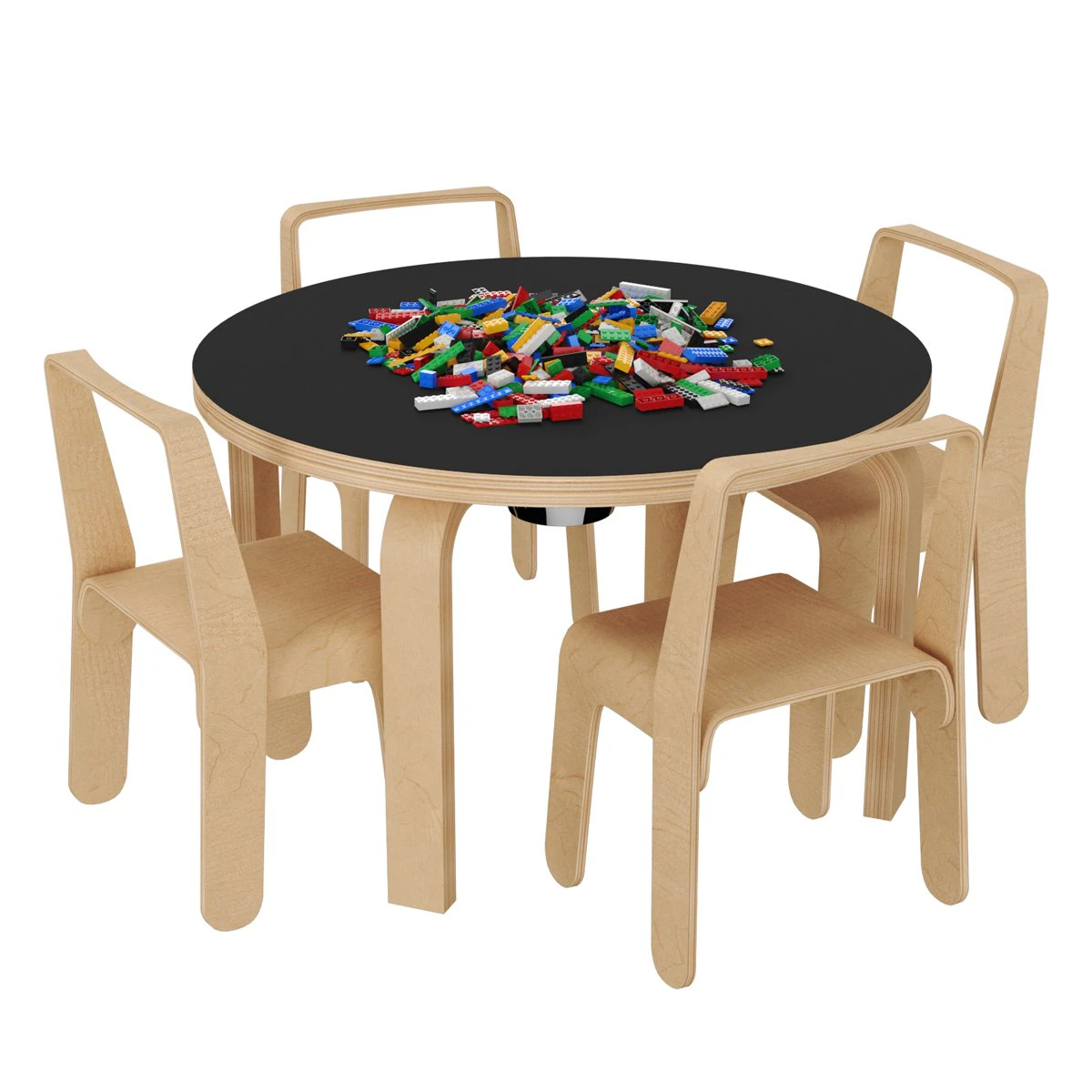 Look Me children table and chair 3D Model .c4d .max .obj .3ds .fbx .stl .blend 