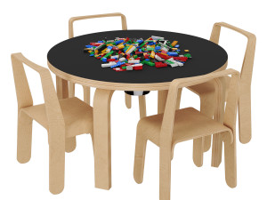 Look Me children table and chair 3D Model