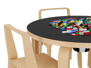 Look Me children table and chair 3D Model