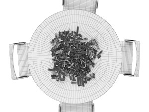 Look Me children table and chair Modello 3D
