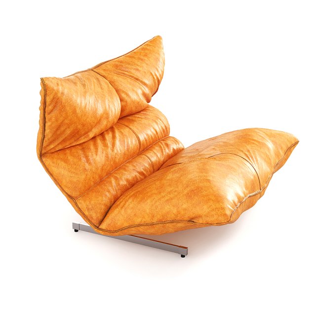 Lounge Chair by Vittorio Varo 3D Model .c4d .max .obj .3ds .fbx .stl .blend 
