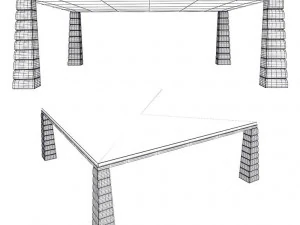 Lyall coffee table 3D Model