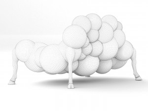 Mad cow sofa Modello 3D