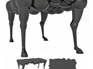 Table mad horse 3D मॉडल
