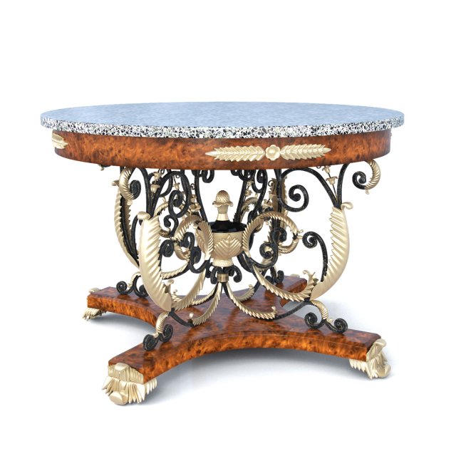 Table Maitland-Smith 3D 모델 .c4d .max .obj .3ds .fbx .stl .blend 
