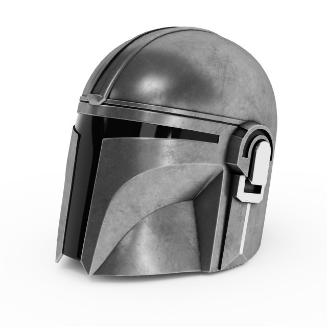 Mandalorian Helmet 3Dモデル .c4d .max .obj .3ds .fbx .stl .blend