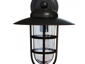 Wall Lamp Marlowe High Bronze Metal Cage Outdoor 3D मॉडल