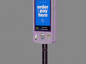 McDonalds self-service kiosk Modelo 3D