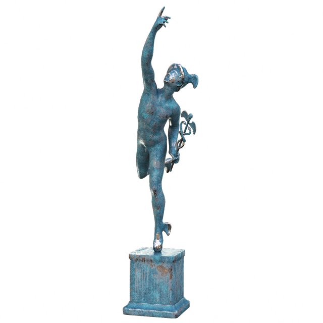Statue of mercury 3D Model .c4d .max .obj .3ds .fbx .stl .blend 