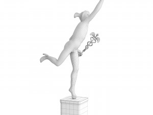 Statue of mercury 3D Model
