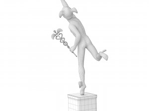 Statue of mercury 3D Model