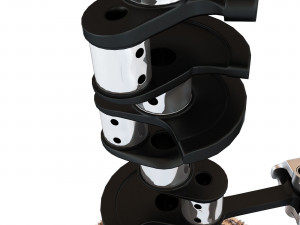 Crankshaft bar stool 3D 模型