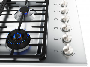 Hob Miele 6 and 4 burner with cooker hood Modello 3D