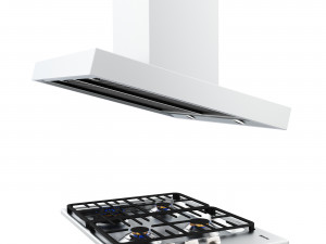 Hob Miele 6 and 4 burner with cooker hood Modello 3D