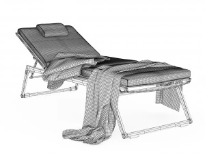 Deck chair Mirto Outdoor BB Italia 3D Model