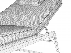 Deck chair Mirto Outdoor BB Italia 3D Model