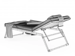 Deck chair Mirto Outdoor BB Italia 3D Model